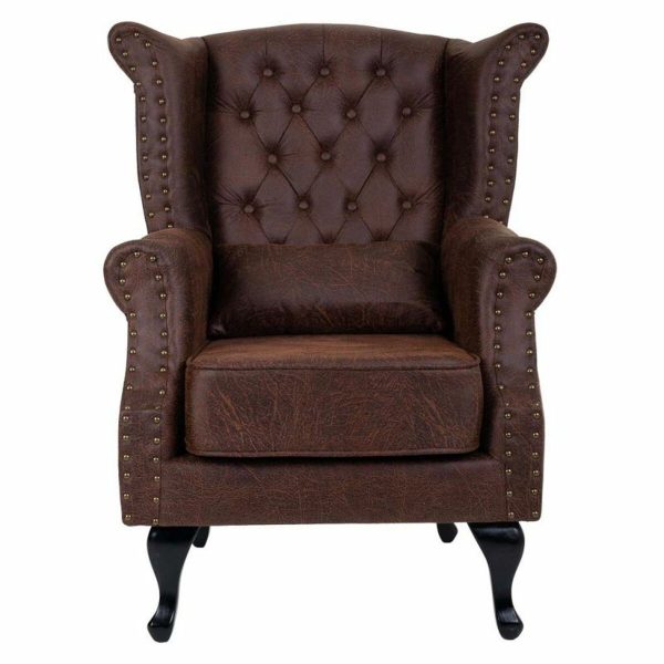 Armchair Alexandra House Living Black 84 x 86 x 84 cm Polyskin Cheap