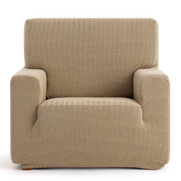 Armchair slipcovers Eysa JAZ Beige 70 x 120 x 130 cm For Sale