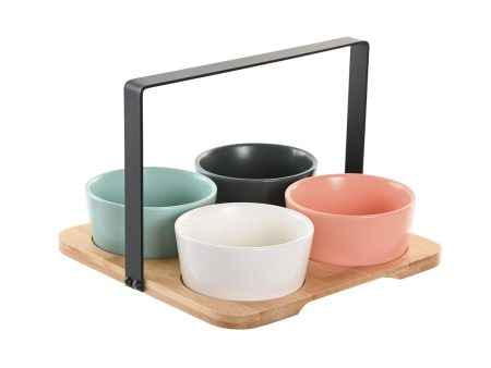 Appetizer Set DKD Home Decor 20 x 20 x 14 cm Porcelain Multicolour on Sale