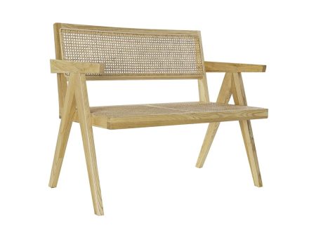 Bench with backrest DKD Home Decor Natural Vintage 105,5 x 62 x 83 cm Fashion