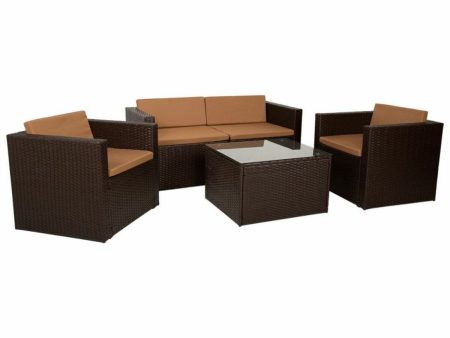 Set of furniture Alexandra House Living Brown 4 Pieces Cheap