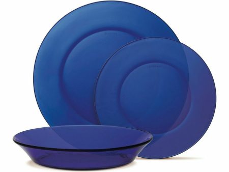 Tableware Duralex Lys Dark blue Glass 12 Pieces on Sale