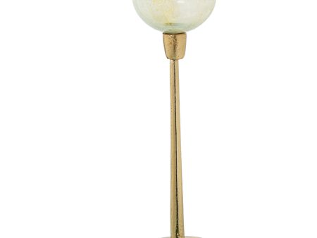 Candleholder Alexandra House Living Golden Crystal 10 x 44 x 10 cm For Sale