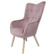 Armchair Alexandra House Living Pink 65 x 99 x 71 cm Discount