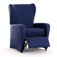 Armchair slipcovers Eysa BRONX Blue 90 x 100 x 75 cm Discount