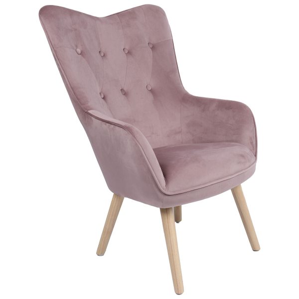 Armchair Alexandra House Living Pink 65 x 99 x 71 cm Discount