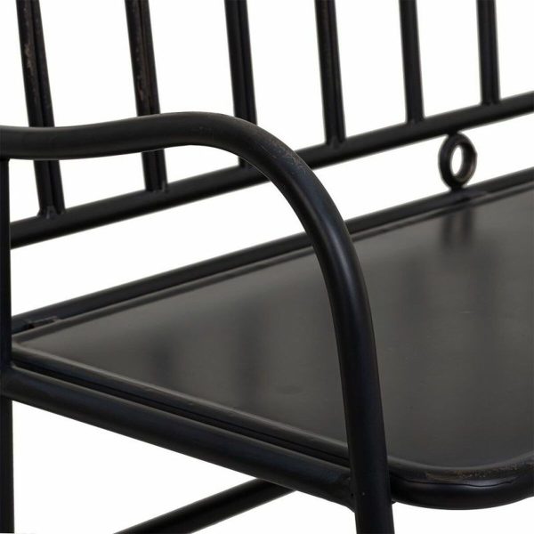 Bench Alexandra House Living Black Metal 56 x 98 x 118 cm on Sale