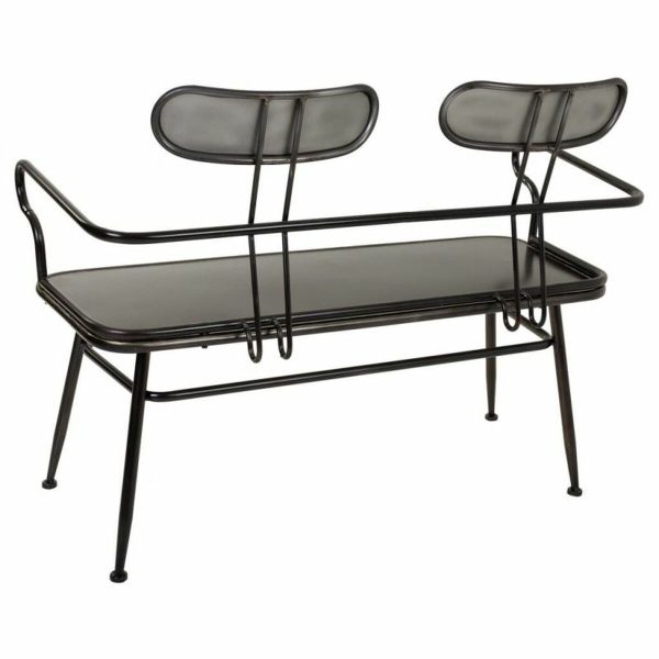 Bench Alexandra House Living Brown Metal 53 x 88 x 122 cm on Sale