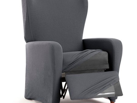 Armchair slipcovers Eysa BRONX Dark grey 90 x 100 x 75 cm For Sale