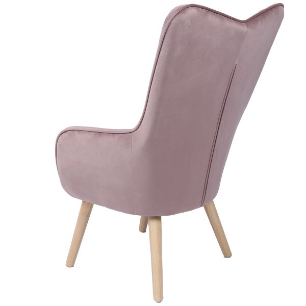 Armchair Alexandra House Living Pink 65 x 99 x 71 cm Discount