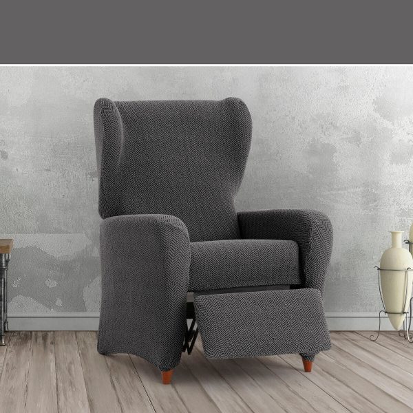 Armchair slipcovers Eysa JAZ Dark grey 90 x 120 x 85 cm For Sale