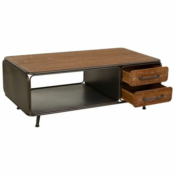 Centre Table Alexandra House Living Brown Metal Fir wood MDF Wood 64 x 46 x 120 cm Supply