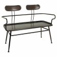 Bench Alexandra House Living Brown Metal 53 x 88 x 122 cm on Sale