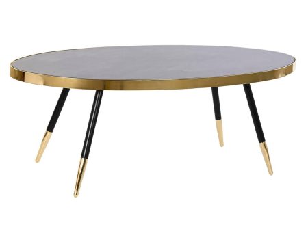 Centre Table DKD Home Decor Black Golden Crystal Steel 110 x 50 x 41,5 cm Discount