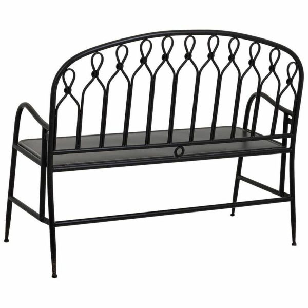 Bench Alexandra House Living Black Metal 56 x 98 x 118 cm on Sale