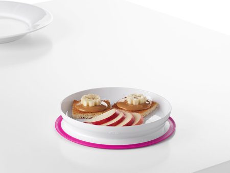 OXO TOT Stick & Stay Suction Plate - Pink Cheap