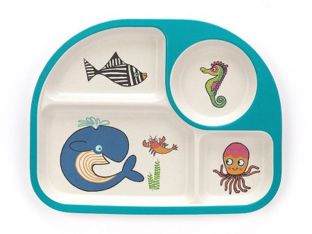 JellyCat Sea Tails Bamboo Divided Plate Sale