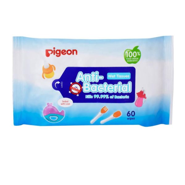 Pigeon Anti-Bacterial Wet Tissue Refill 60s Online